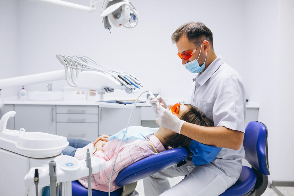 woman patient dentist 1